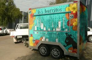 IV's Burritos Truck Stickers - Melbourne